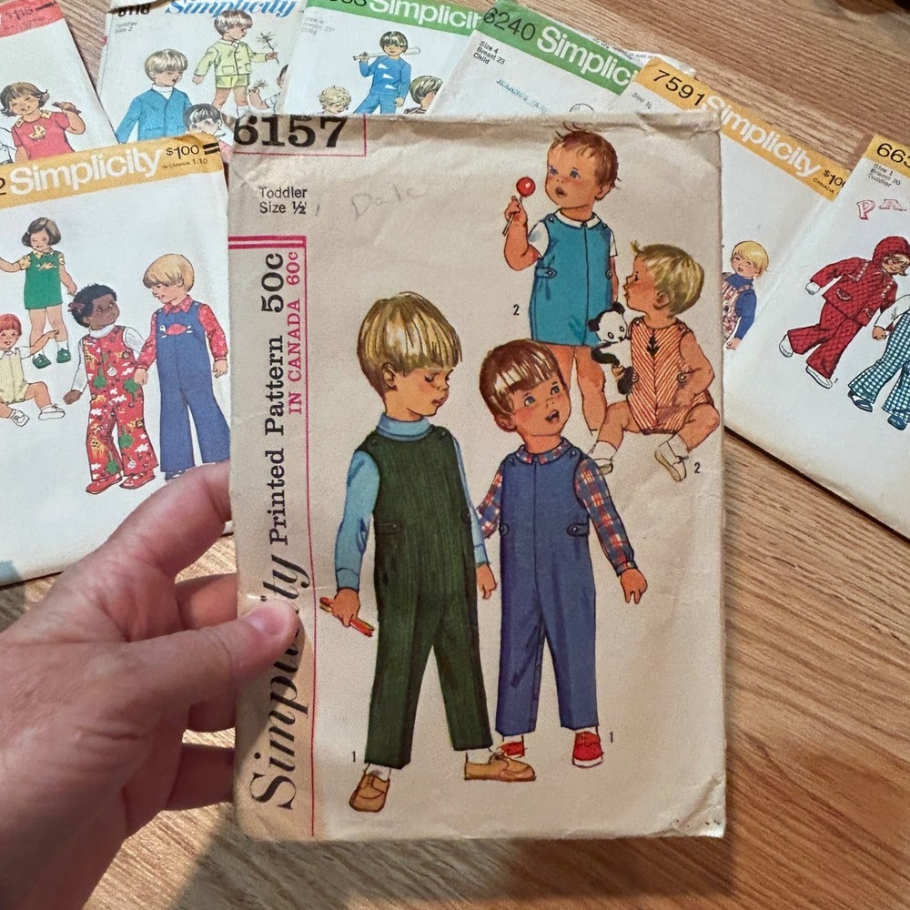 Vintage Simplicity McCalls Childrens Sewing Patterns Lot 1960s 1970s Toddler Kid - Picture 7 of 14